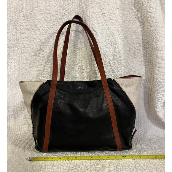 Vintage Fossil Gwen Shopper Tote Leather - Picture 2 of 16